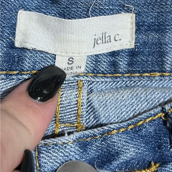 ⬇️$30 Jella C high waist embroidered jean shorts size S - Picture 3 of 3